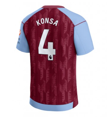 Aston Villa Ezri Konsa #4 Replika Hjemmebanetrøje 2023-24 Kortærmet